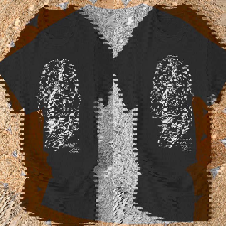 Epagneul Breton Perros Perros Perros Caza Perro Deportrait Camiseta unisex Regalos para ancianos