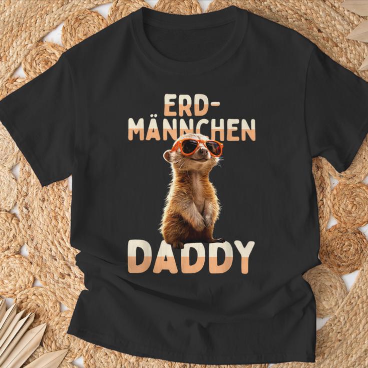 Erdmännchen Daddy Papa Dadatertagater Süßes Meerkat T-Shirt Geschenke für alte Männer