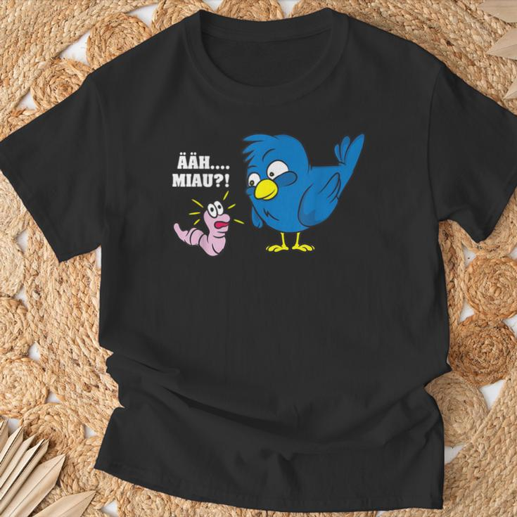 Erh Meow Bird And Worm Joke T-Shirt Geschenke für alte Männer