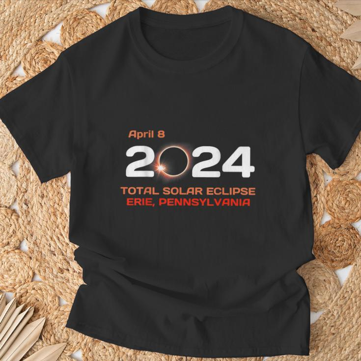 Erie Pennsylvania April 8 2024 Solar Eclipse Pa T-Shirt Gifts for Old Men