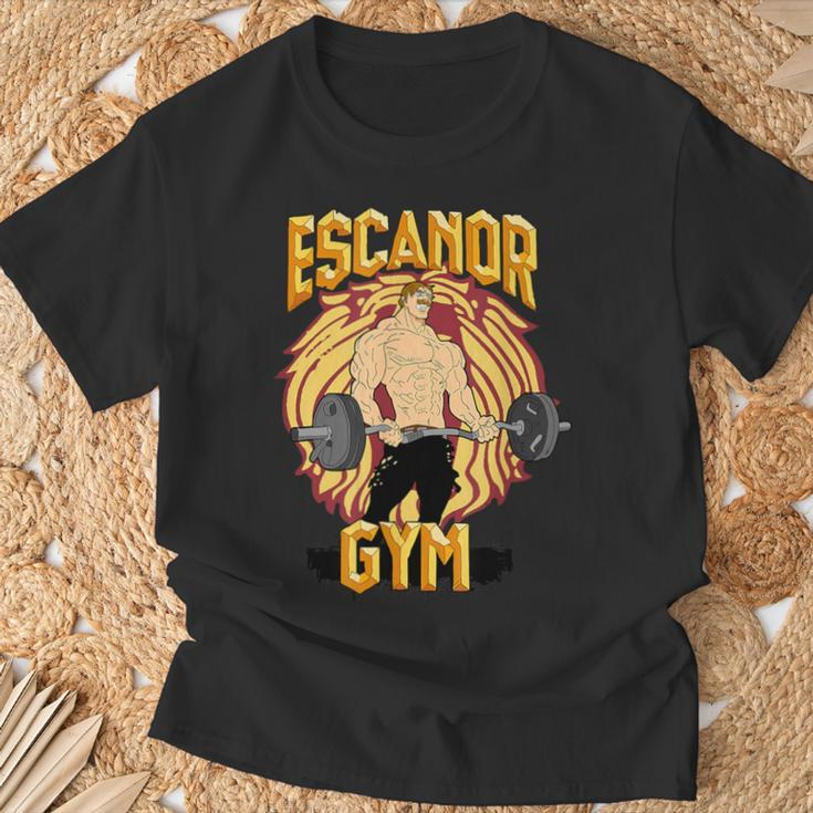 Escanor Gym Pride T-Shirt Geschenke für alte Männer