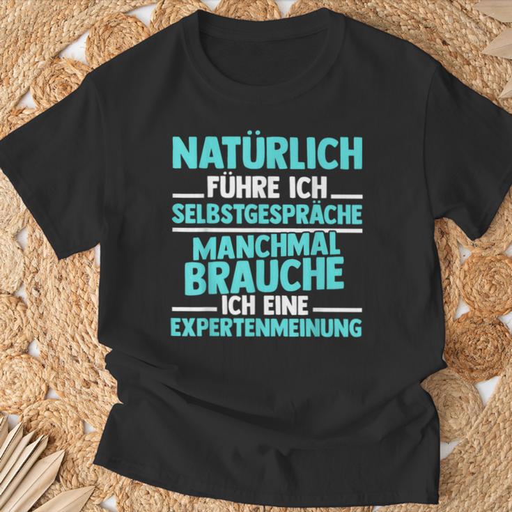 Experte Natürlich Führre Ich Selbstpräche S T-Shirt Geschenke für alte Männer