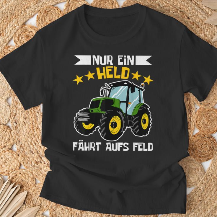 Farmer's Nur Ein Held Fahrt Auf S Feld German Language T-Shirt Geschenke für alte Männer