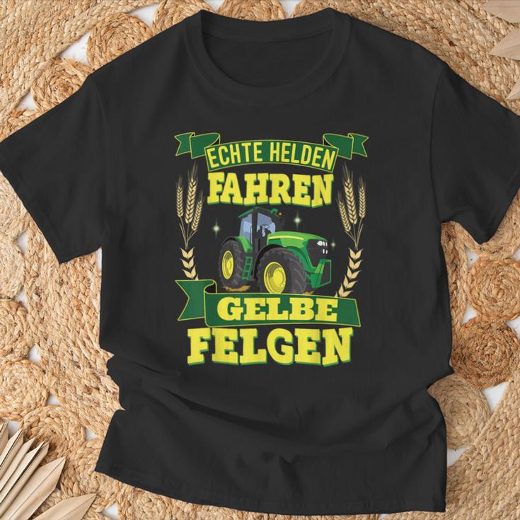 With Farmer's Tractor Echte Heroden Fahren Real S T-Shirt Geschenke für alte Männer
