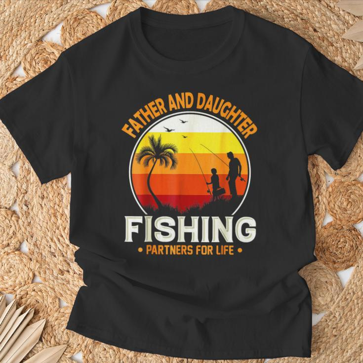 Father Daughter Fishing Partner For Life Best Father's Day T-Shirt Gifts for Old Men