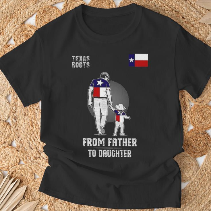 Father To Daughter Texas T-Shirt Gifts for Old Men