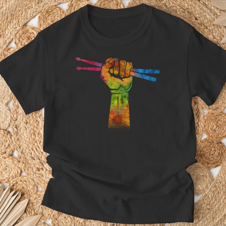 Faust Drumsticks Drummer Drummer Drum Kit T-Shirt Geschenke für alte Männer
