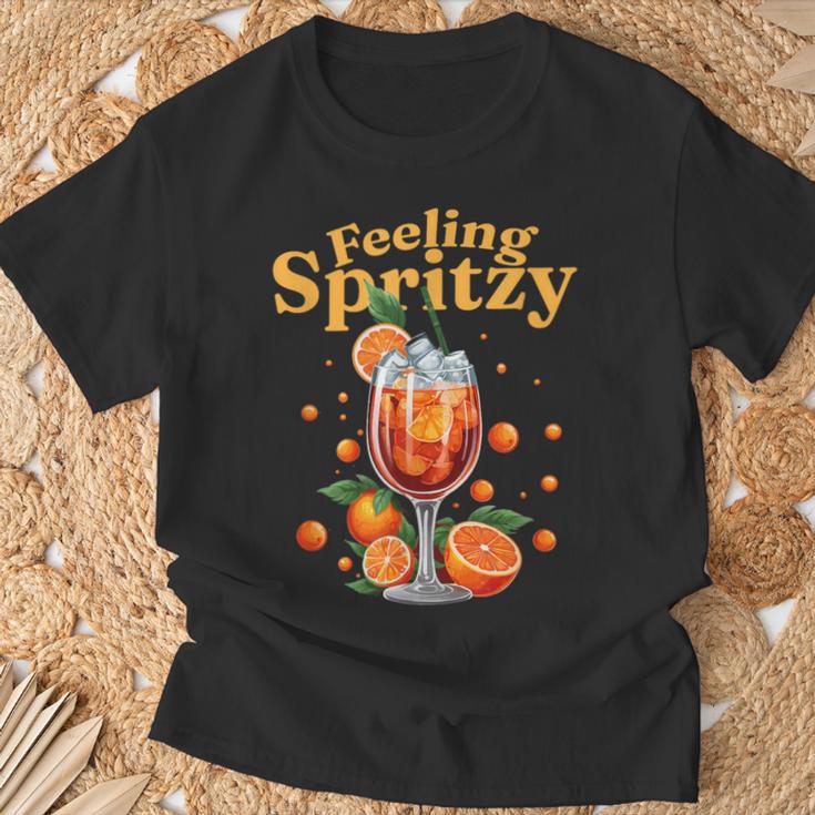 Feeling Spritzy Prost Auf Den Spritzigen Genuss T-Shirt Geschenke für alte Männer