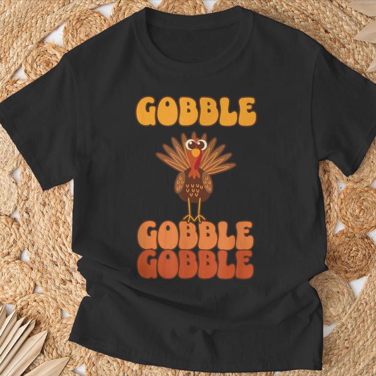 Festliche Feier Zum Erntedankfeston Gobble Gobble Turkey T-Shirt Geschenke für alte Männer