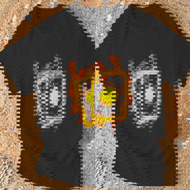 Feu As De Pique Flammes Jeu De Cartes Poker T-Shirt Cadeaux pour les vieillards