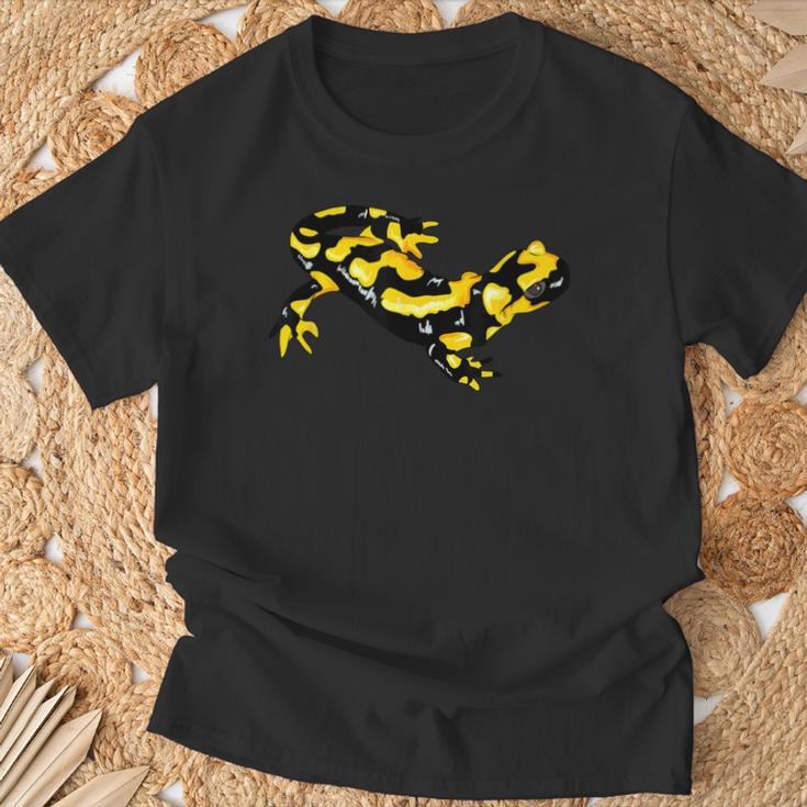 Feuersalamander Real Salamander Fire Molch Lurch T-Shirt Geschenke für alte Männer
