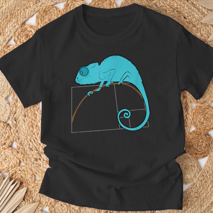 Fibonacci Chameleon T-Shirt Geschenke für alte Männer