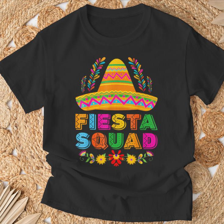 Fiesta Squad Tacos Mexican Party Fiesta Squad Cinco De Mayo T-Shirt Gifts for Old Men