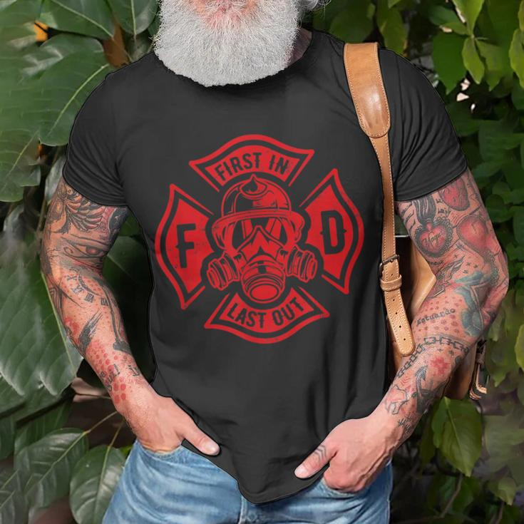 Fire Department Firefighter Fireman Fire Rescue Firefighting T-Shirt Gifts for Old Men