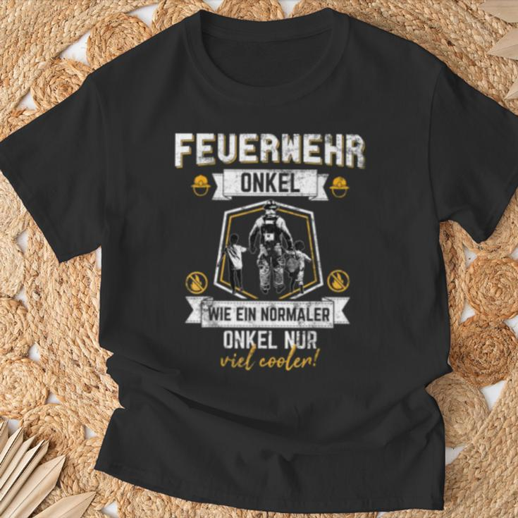 Fireman Uncle Fire Brigade For Men T-Shirt Geschenke für alte Männer