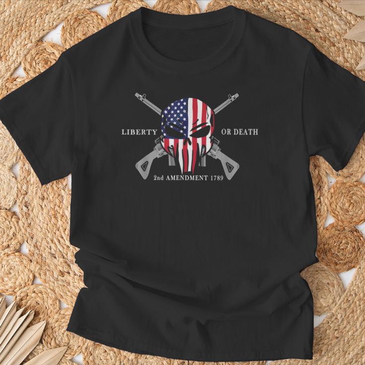 Skulls Gifts, Liberty Or Death Shirts