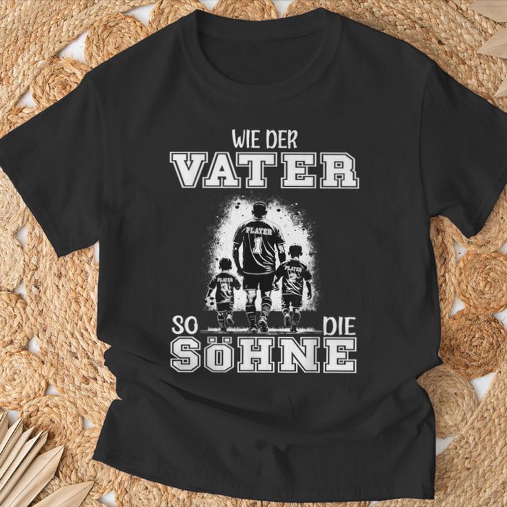 Football Papa Wie Der Fater So Die Söhne Father's Day T-Shirt Geschenke für alte Männer