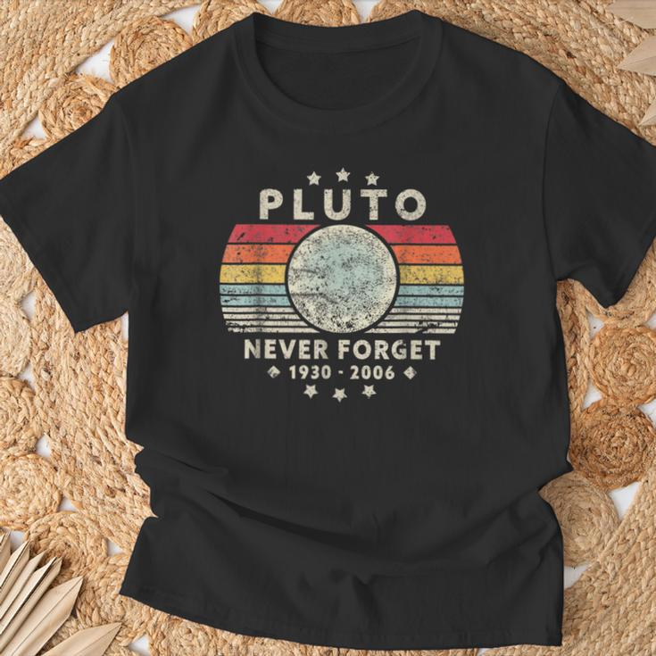 Never Forget Pluto Retro Style Vintage Science T-Shirt Geschenke für alte Männer