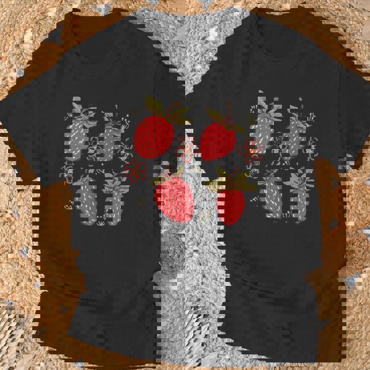 Fraises Mignonnes De Jardin Cottagecore Esthétique T-Shirt Cadeaux pour les vieillards