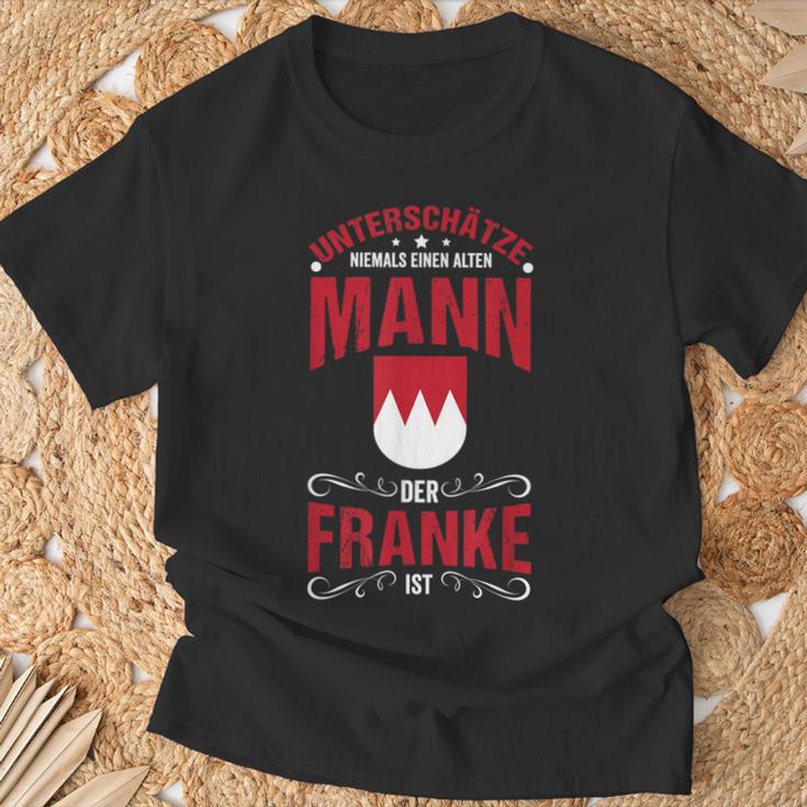 Franke Fränkisch Dialect Franken Bayern Frankenland T-Shirt Geschenke für alte Männer