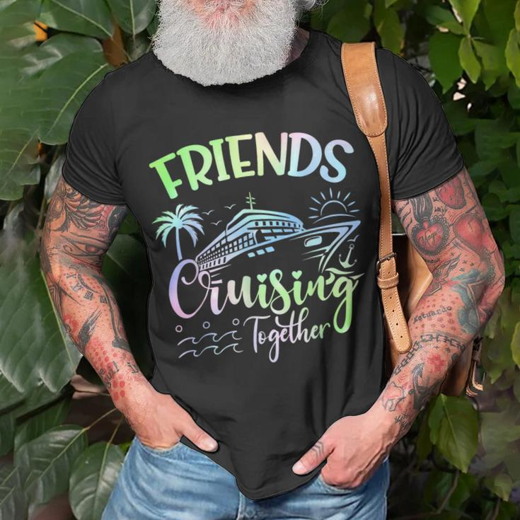 Friends Cruise 2024 Cruising Together Friends Matching Squad T-Shirt Gifts for Old Men