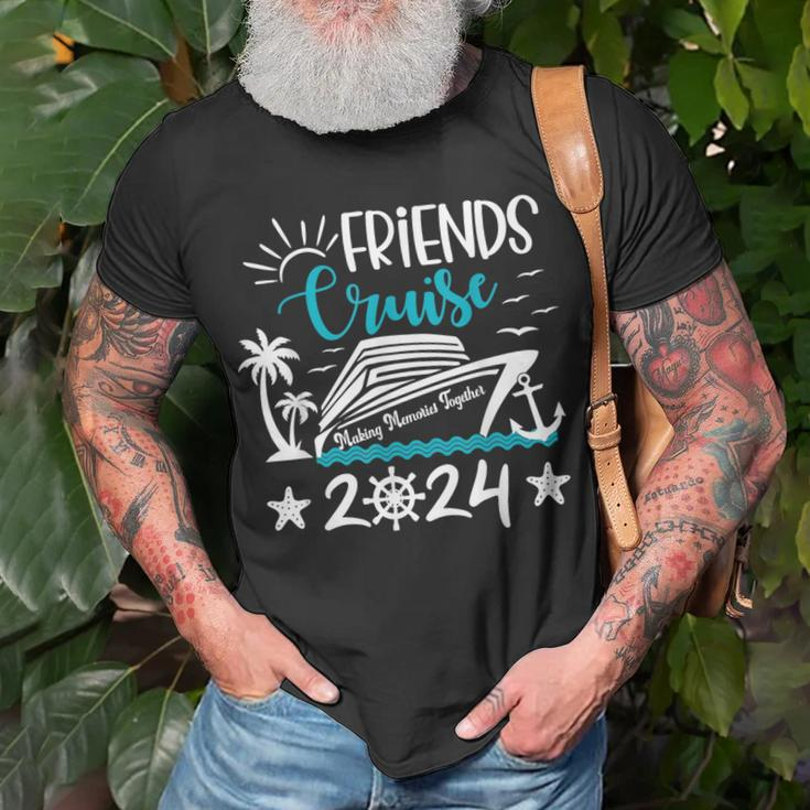 Friends Cruise 2024 Matching Vacation Group Trip Party Girls T-Shirt Gifts for Old Men