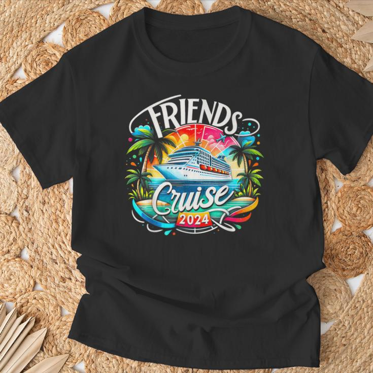 Friends Cruise 2024 Cruise Squad 2024 Friend Group T-Shirt Gifts for Old Men