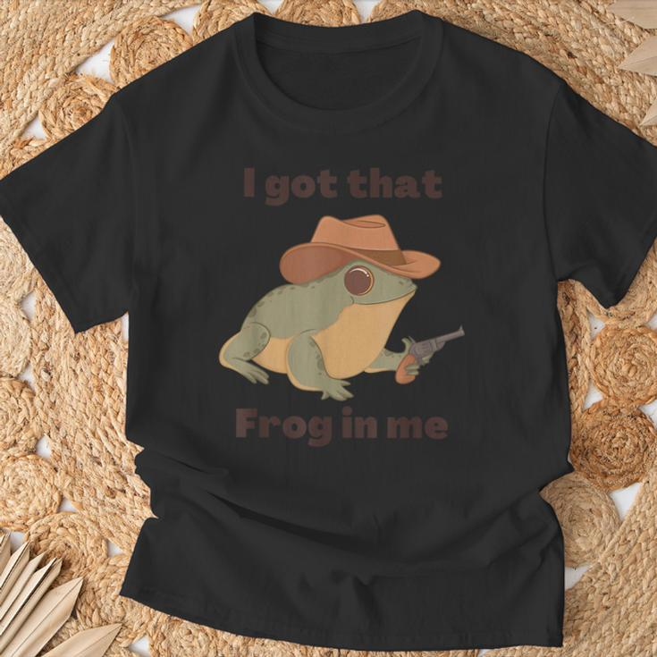 I Got That Frog In Me Apparel T-Shirt Gifts for Old Men