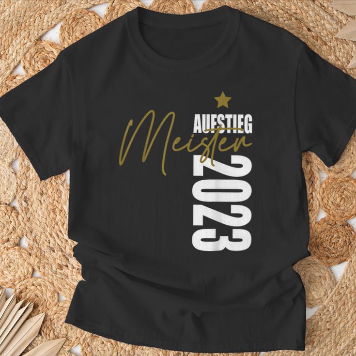 Fußball Meister 2023 Liga-Aufsteiger Team Handball Schwarzes T-Shirt Geschenke für alte Männer