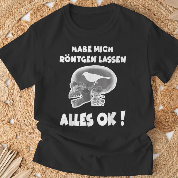 Fun Habe Mich Röntgen Lassen Alles Ok T-Shirt Geschenke für alte Männer
