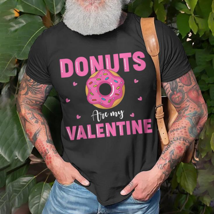 Adult Anti Valentine's Day Donuts Is My Valentine T-Shirt Gifts for Old Men