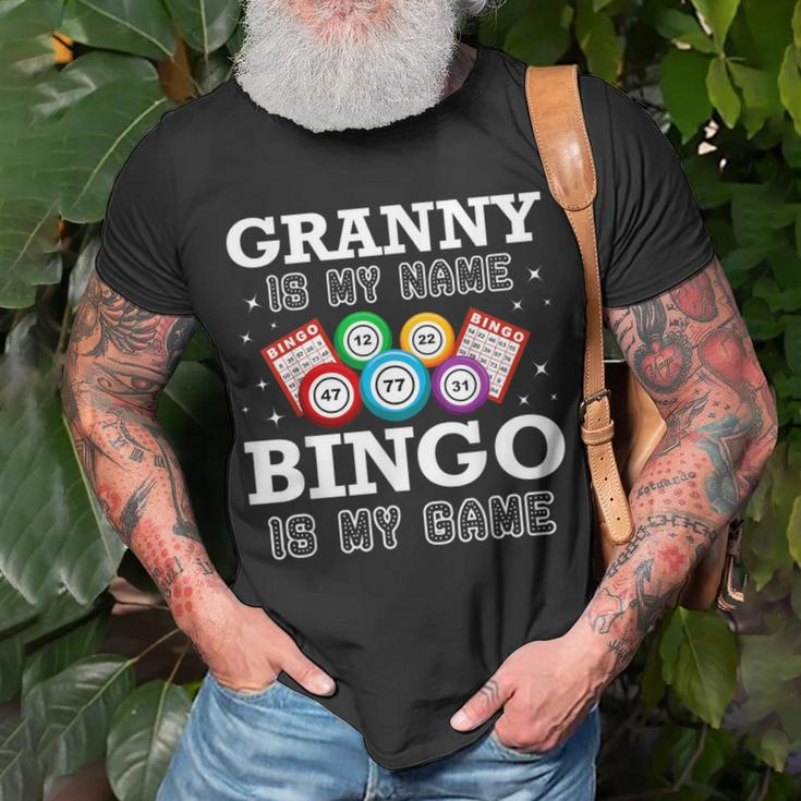 Bingo Granny Is My Name Bingo Lovers Family Casino T-Shirt Gifts for Old Men