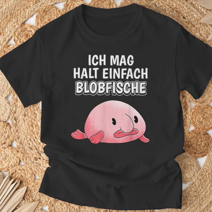 Blobfish Slogan Ich Mag Halt Einfach Blobfische T-Shirt Geschenke für alte Männer