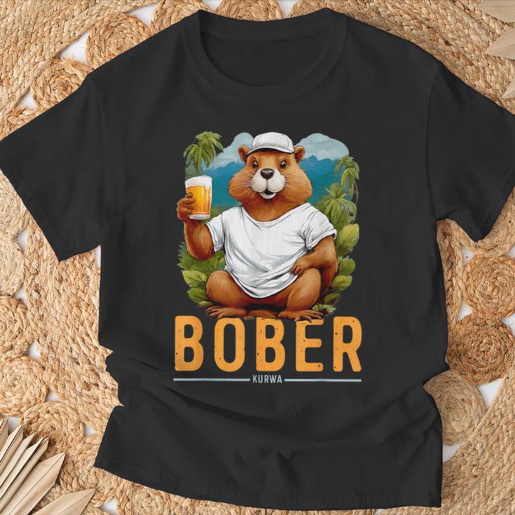 Bober Bóbr Kurwa Polish Bober Kurwa Bobr T-Shirt Geschenke für alte Männer