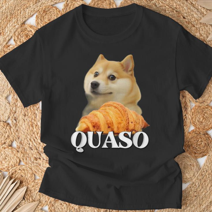 Croissant Quaso Meme Croissant Dog Meme T-Shirt Geschenke für alte Männer