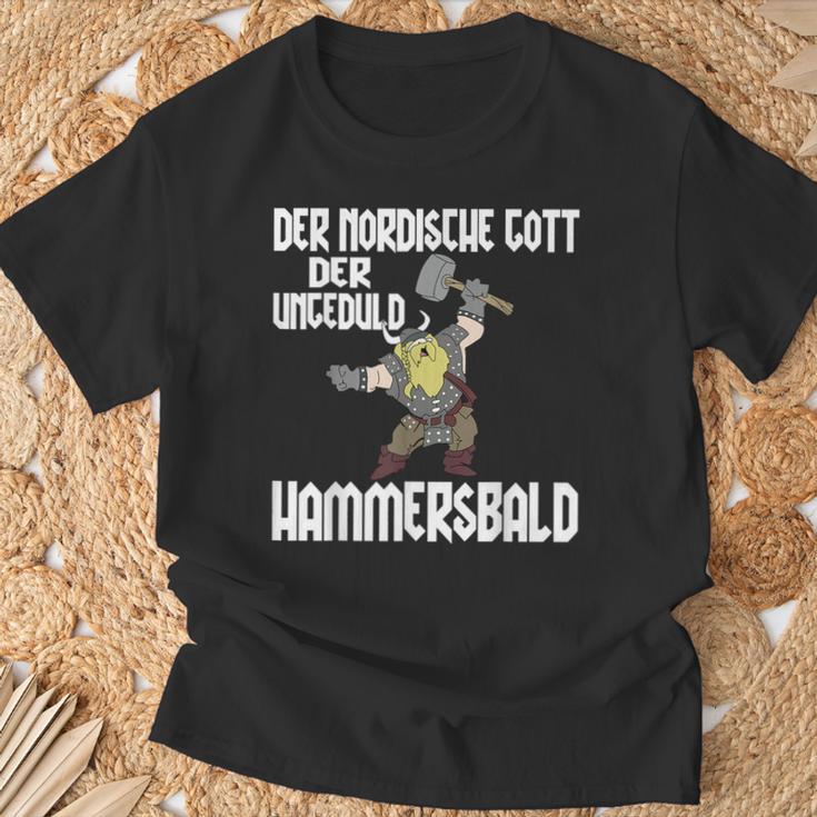 Der Nordische Gott Der Impatient T-Shirt Geschenke für alte Männer