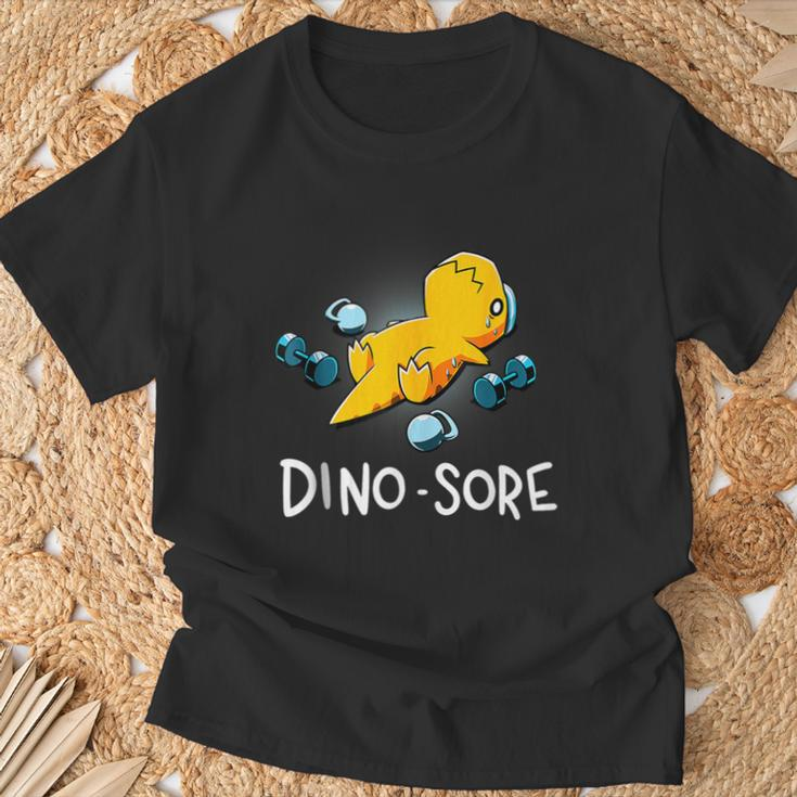 Dinosaur Workout Gym Fitness Lifting Cute Dino Sore T-Shirt Gifts for Old Men