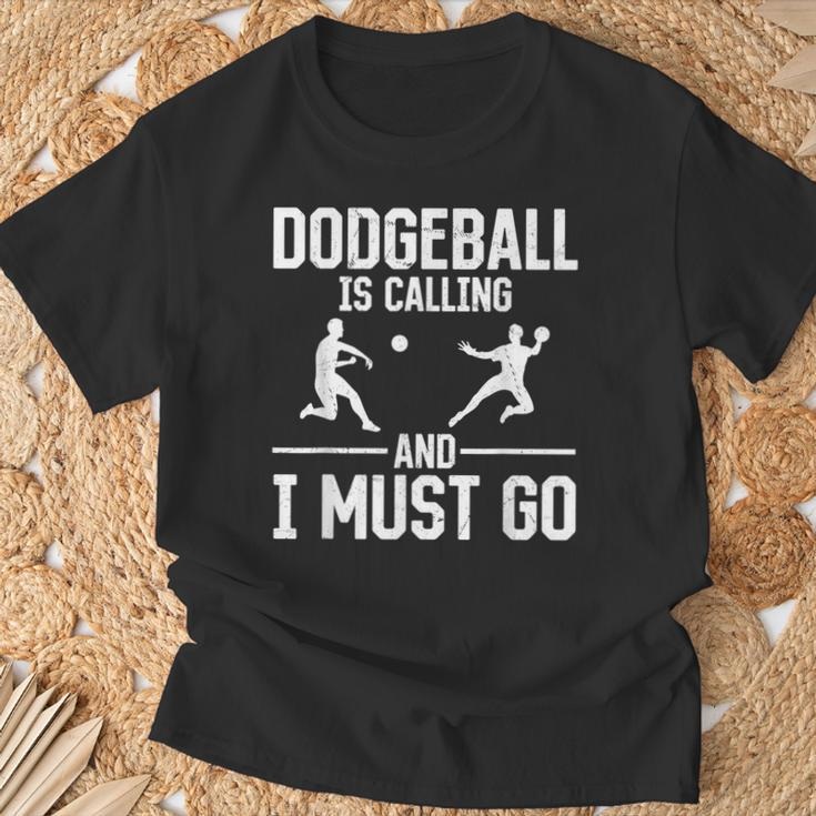 Dodgeball Dodgeball Is Calling And I Must Go T-Shirt Gifts for Old Men