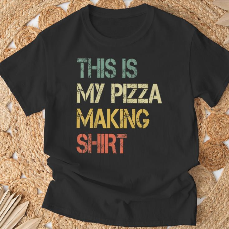 Love Pizza Making Party Chef Pizzaologist Pizza Maker T-Shirt Gifts for Old Men