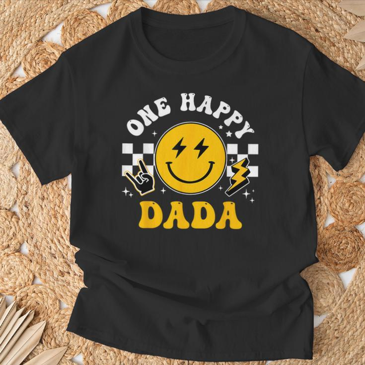One Happy Dude Dada 1St Birthday Family Matching T-Shirt Gifts for Old Men
