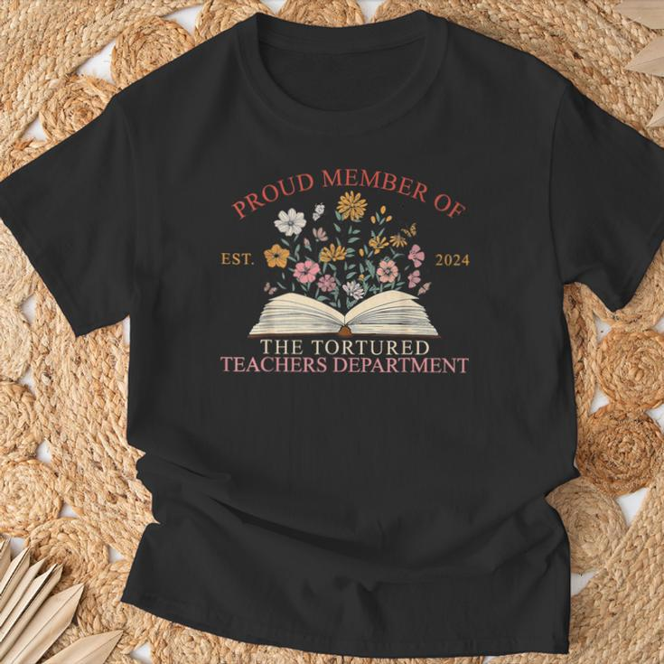 Proud Member Of The Tortured Teachers Department T-Shirt Gifts for Old Men