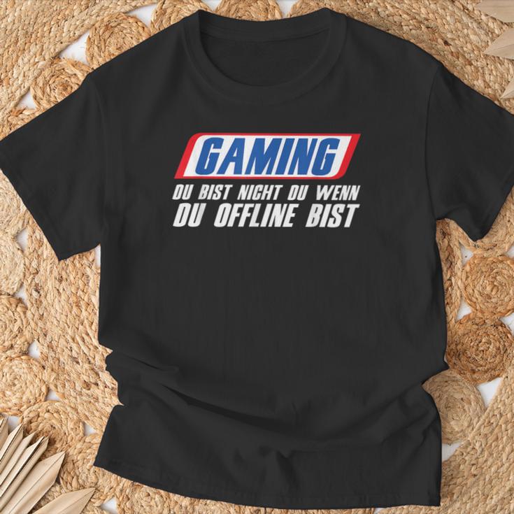 Gaming Du Bist Nicht Du Wenn Du Offline Bist Gamer T-Shirt Geschenke für alte Männer