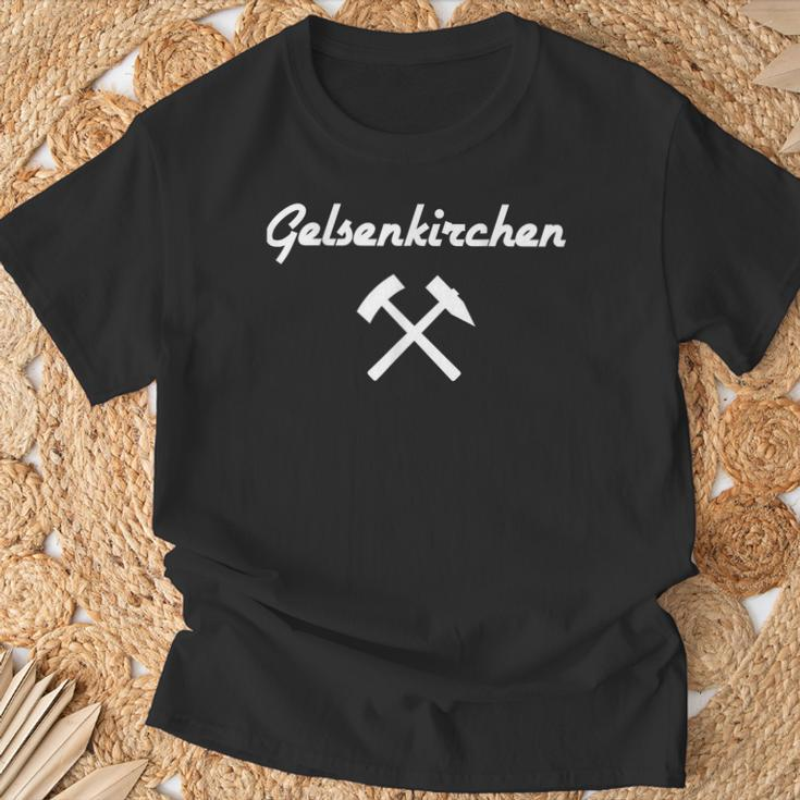 Gelsenkirchen Schalke Bergmann T-Shirt Geschenke für alte Männer