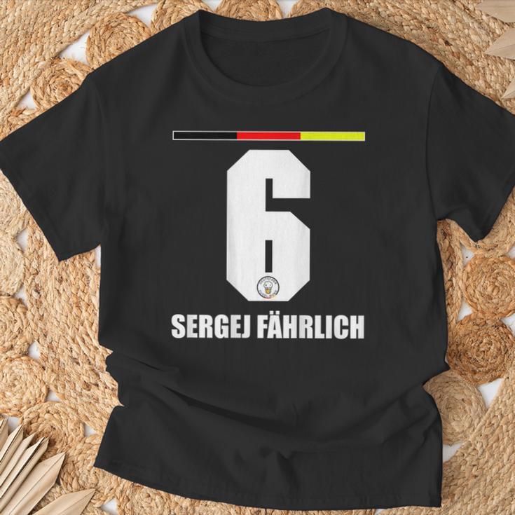 Germany Sauf Jersey Sergej Fährlich Sauf Legend T-Shirt Geschenke für alte Männer