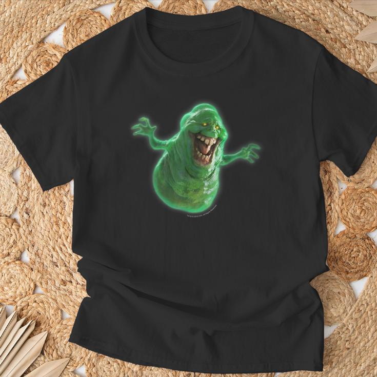 Ghostbusters Slimer Large Face Portrait T-Shirt Geschenke für alte Männer