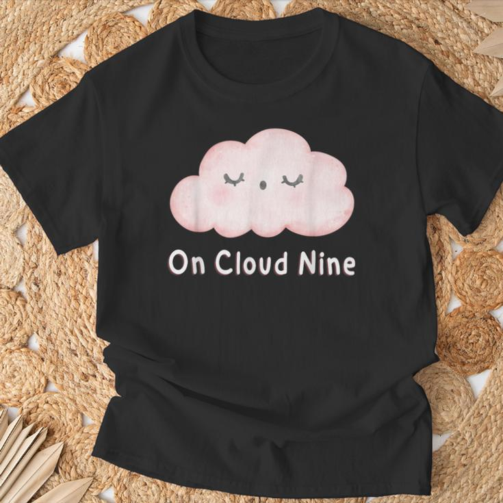 Girl On Cloud Nine Happy 9Th Birthday 9 Years Old T-Shirt Gifts for Old Men