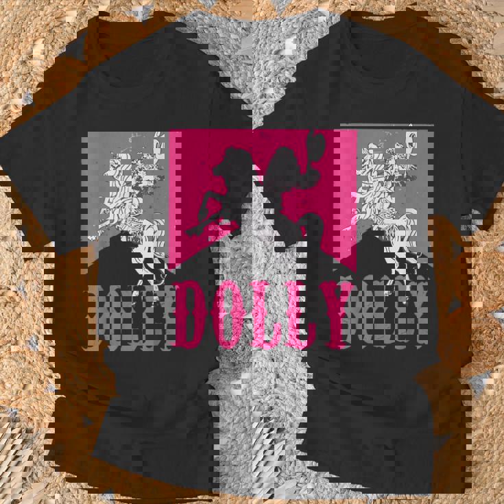 Girl Retro Personalized Dolly Cowgirl First Name Vintage T-Shirt Gifts for Old Men