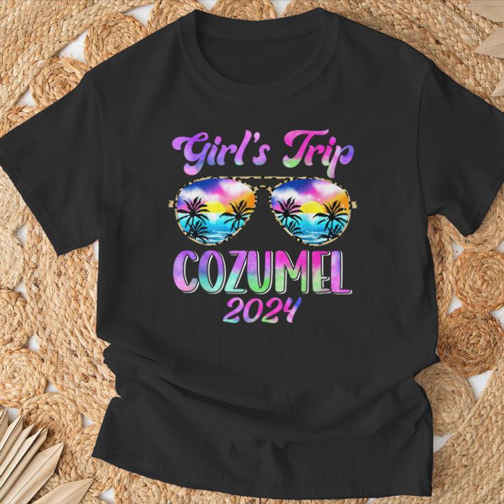 Girl’S Trip Cozumel 2024 Summer Beach Weekend Vacation Women T-Shirt Gifts for Old Men