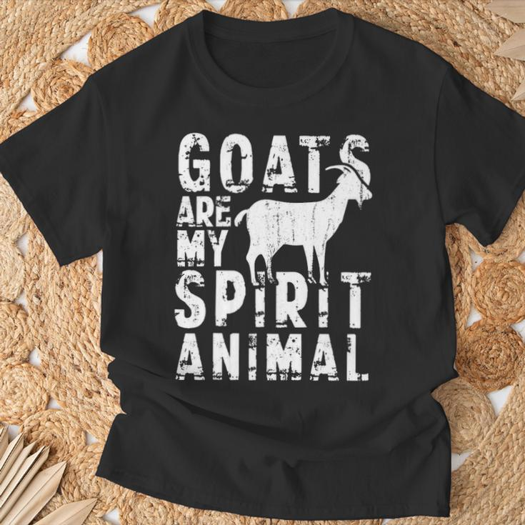 Goat Are My Spirit Animal Lover T-Shirt Gifts for Old Men