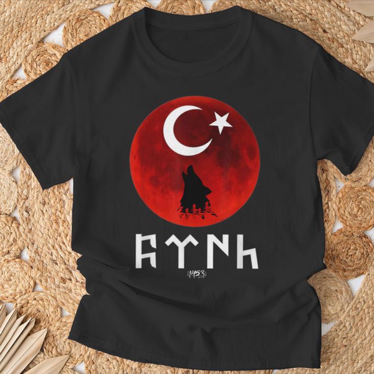 Göktürk Ayyildiz Turkey Flag Turkey Bayrak Bozkurt Tengri S T-Shirt Geschenke für alte Männer